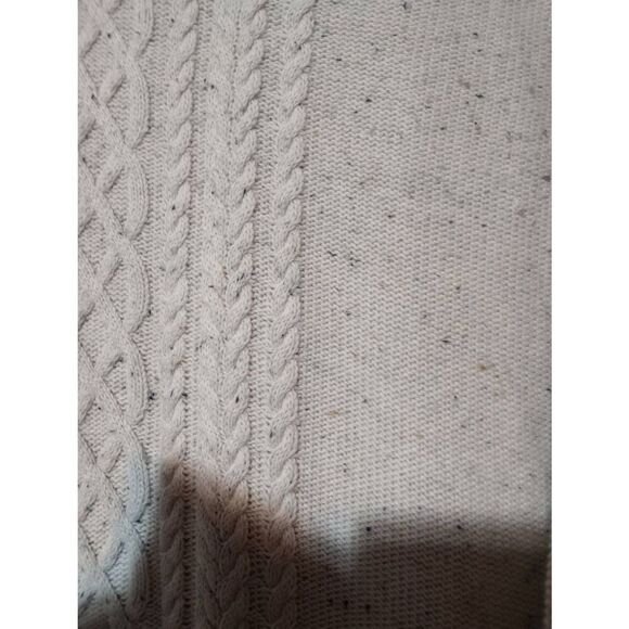 Croft‎ and Barrow Sweater Ladies XXL Cream Speckled Crew Neck - Picture 4 of 7